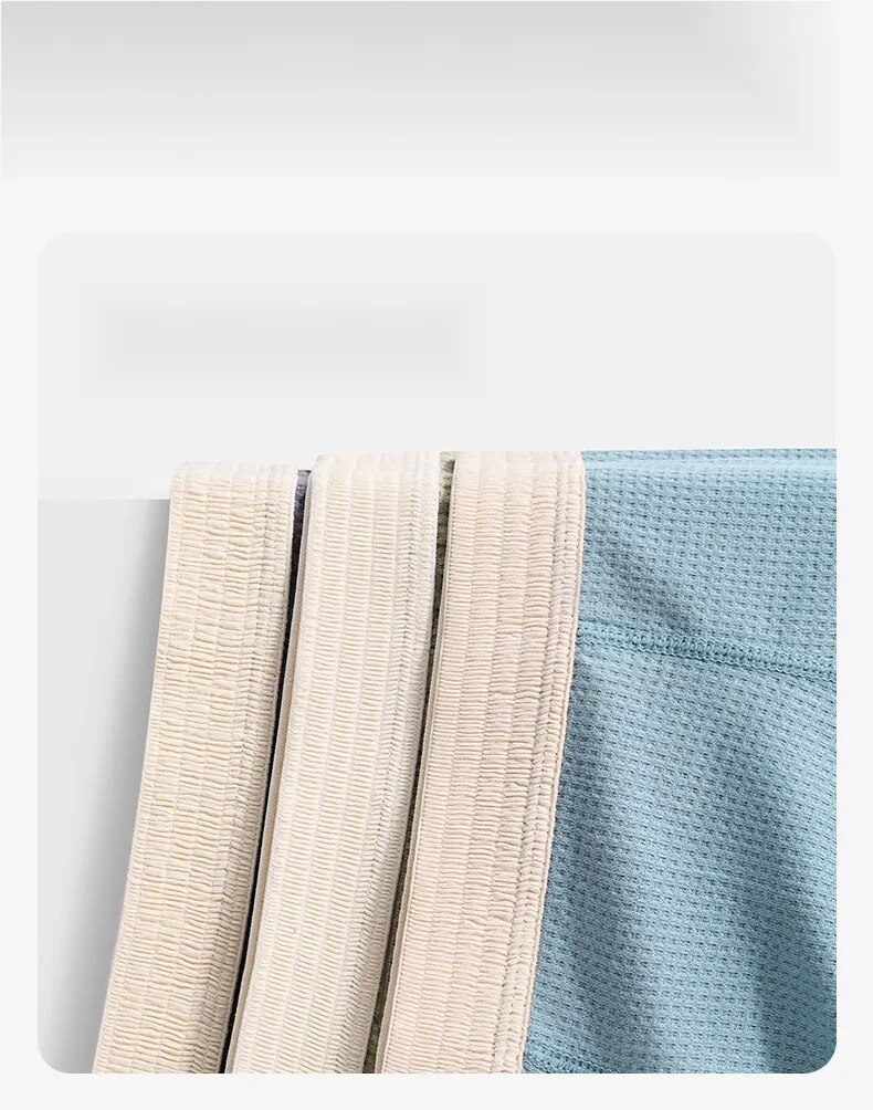 New2024 high-end Men's pure cotton underwear minimalist men's four corner pants with breathable and loose fitting _voghion.com