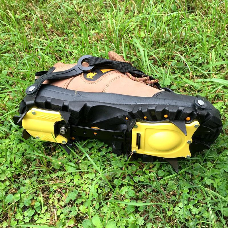 Crampones de invierno nuevos de diez dientes, profesionales, para hielo, nieve, antideslizantes, para exteriores, escalada, hielo, crampones de 10 dientes_voghion.com