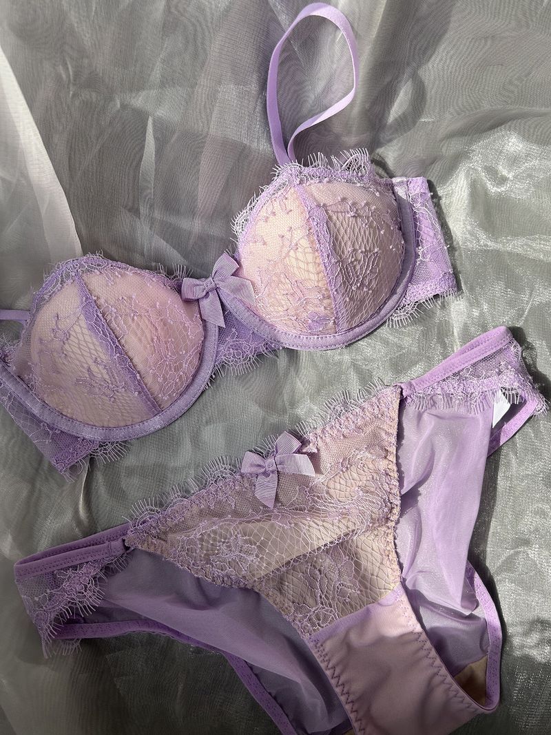 Conjunto de sutiã push up com bojo fino feminino, respirável e confortável, com argola de aço macio_voghion.com