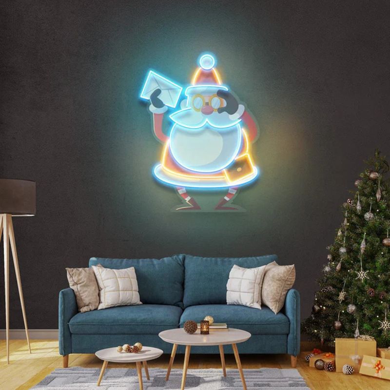 Santa Claus Neon Signs And Room Wall Decorations Can Be Used As Christmas Gifts And Are The Best Choice For Giving To Friends And Family._voghion.com