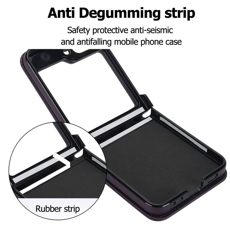 Nuova custodia per cellulare Z Flip6 per donna Custodia protettiva a tracolla Samsung Flip4 Custodia in pelle per cellulare a quadri_voghion.com