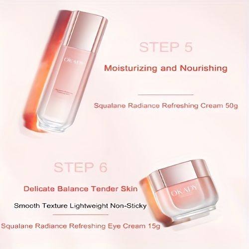 High Concentration Plant-Based Squalane Skincare Gift Set 8-piece, Sodium Hyaluronate, Reduce The Look Of Wrinkles,_voghion.com