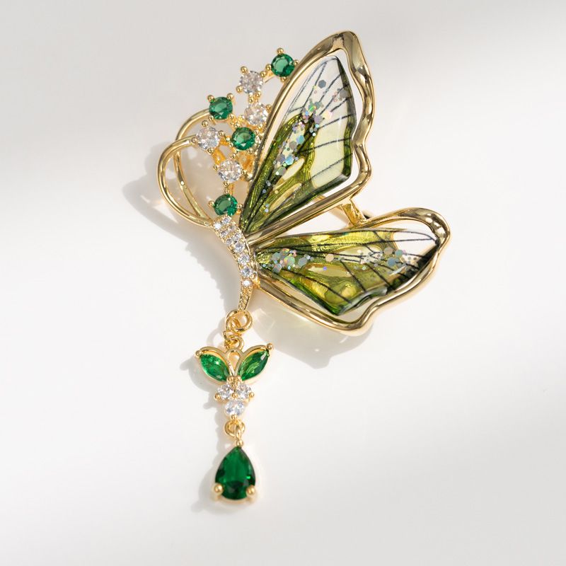Broche de mariposa caprichoso: elegante diseño de insecto alado para camisas, blusas y chaquetas (varios colores disponibles). Decoración para camisas._voghion.com
