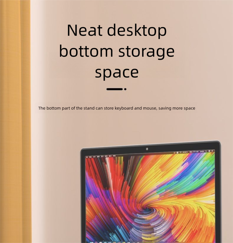 360 ° drehbarer Laptop-Ständerhalter, höhenverstellbar, hängende Kühlbasis, 360 Grad_voghion.com