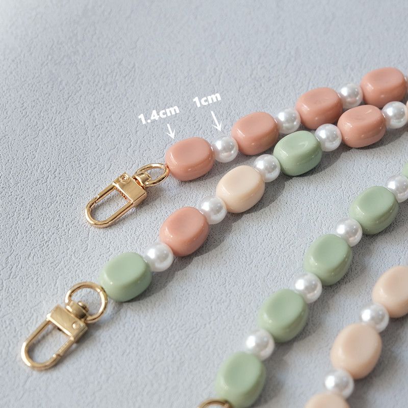 Acrylic Bead Fashion Candy Color Accessories Shoulder Phone Crossbody Bag Strap Resin Bracelet Long Chain_voghion.com