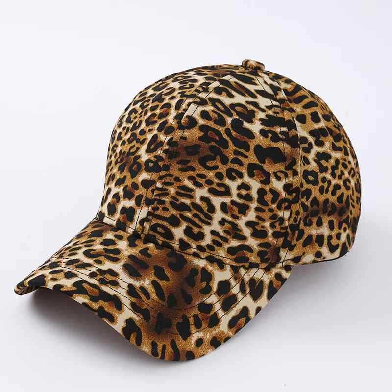 Spring And Autumn Literary Leopard Print Baseball Unisex Casual Sun Hat Outdoor Versatile Duckbill Cap_voghion.com