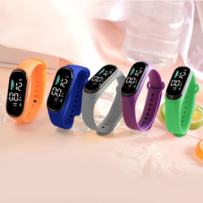 Kids Electronic Sports Waterproof Wrist Large Font Screen LED Display Luminous Auto Date Full Calendar Digital Watch_voghion.com