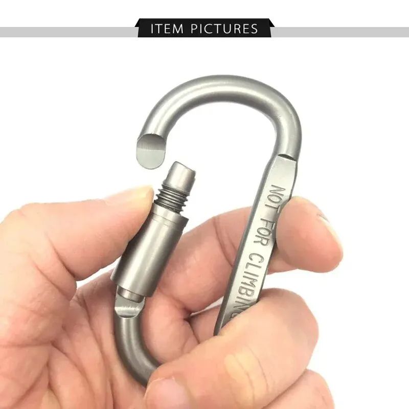 4-6 stücke Karabiner Set Für Schlüssel Camping Überleben EDC Outdoor Keychain Clip Lock Legierung Aluminium Taktische Caribiner Haken Karabiner_voghion.com