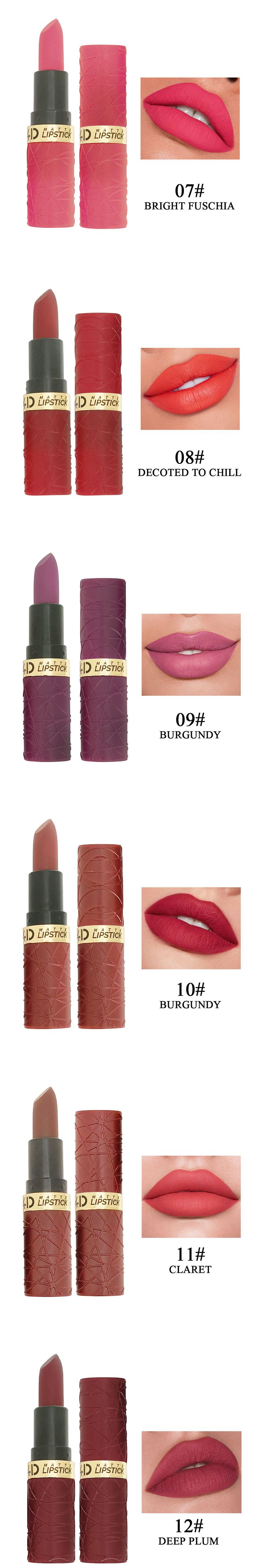 New Lipstick Set Of 6 Pieces, Foreign Trade New Matte Matte Matte Lipstick Cross-border Durable Modern Brown Red Lipstick Set_voghion.com