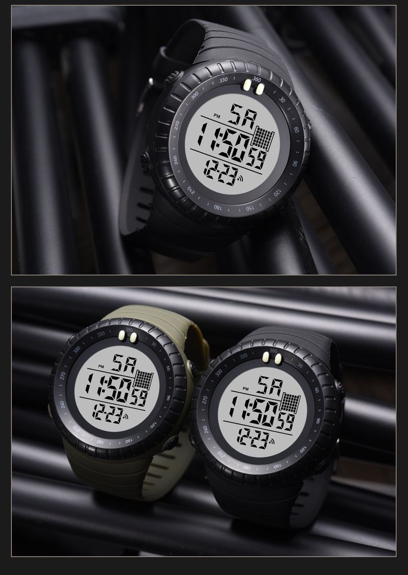 Multifunctional sports swimming waterproof men's watch date display luminous alarm electronic watch for middle and high school students_voghion.com