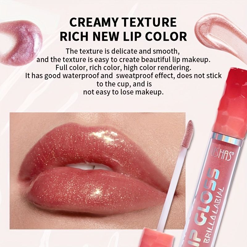 USHAS6 And Moisturizing Glaze Lip Color Matte, Fading Lipstick, Non Staying Cup Liquid_voghion.com