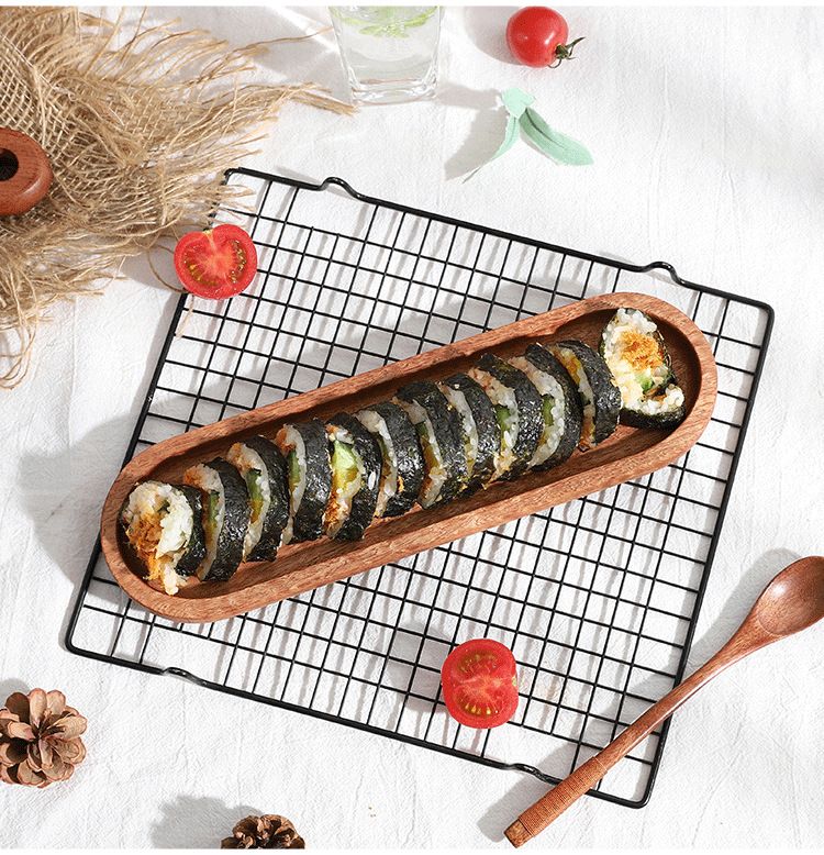 Wooden Serving Platter – Steak Board Pizza Tray & Dessert Plate For Home Dining_voghion.com