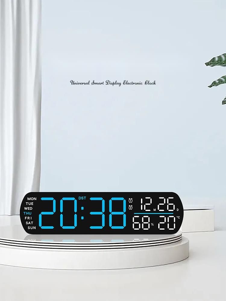 Orologio digitale da tavolo semplice elettronico multifunzionale a LED con allarme 5512_voghion.com