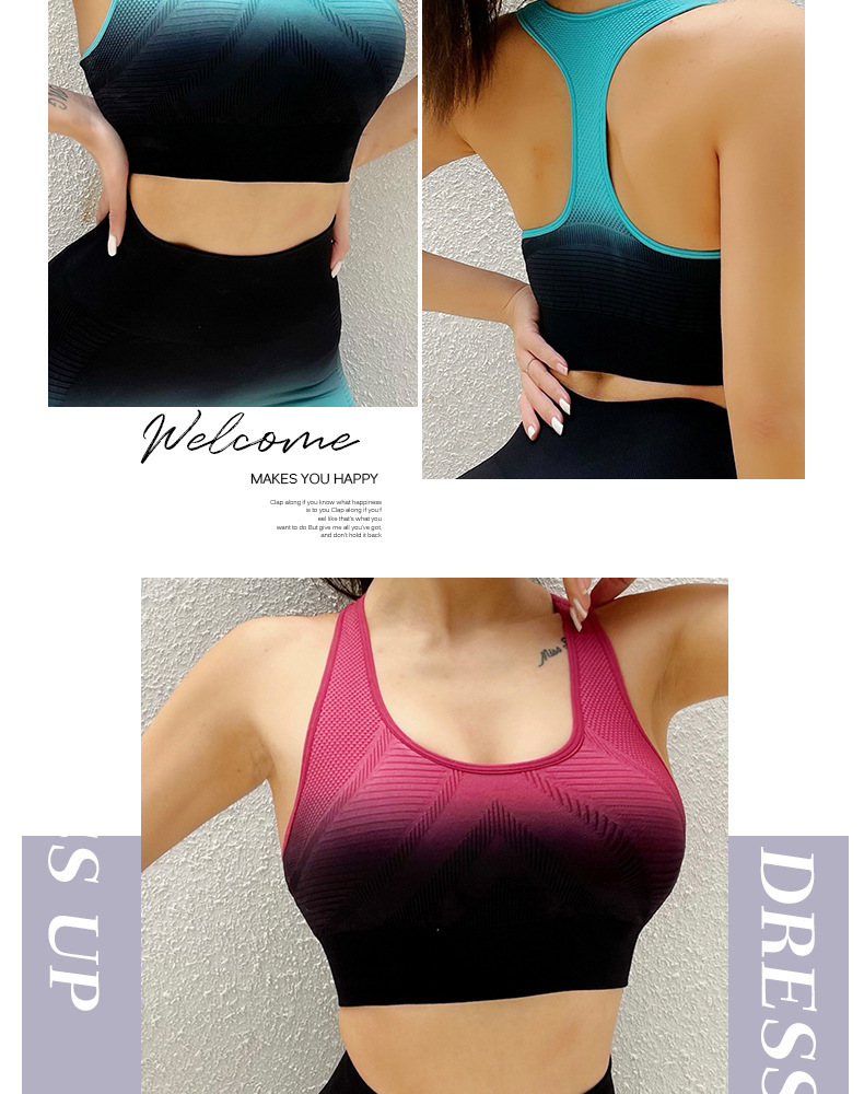 Yoga wear sports bra for women shock-absorbing breathable running back push-up shaping vest fitness bra top for women_voghion.com
