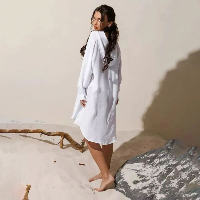 Strandüberzug für Damen – Leichter Sonnenschutz-Kimono-Überzug für Badeanzüge, Urlaub, Poolparty_voghion.com