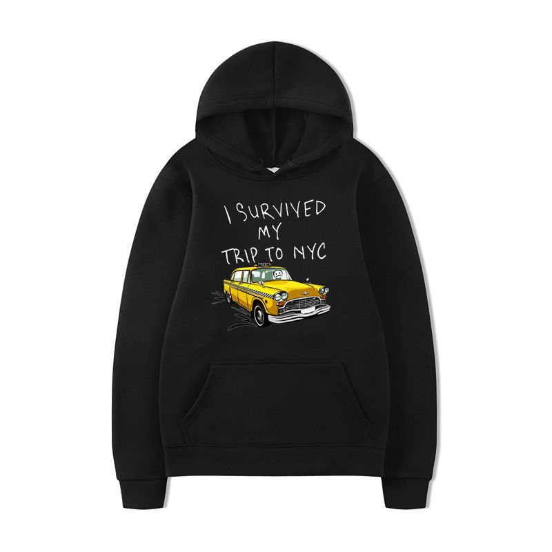 Sweat à capuche unisexe avec motif imprimé humoristique « Paper Man Driving Escape » pour l'automne et l'hiver_voghion.com