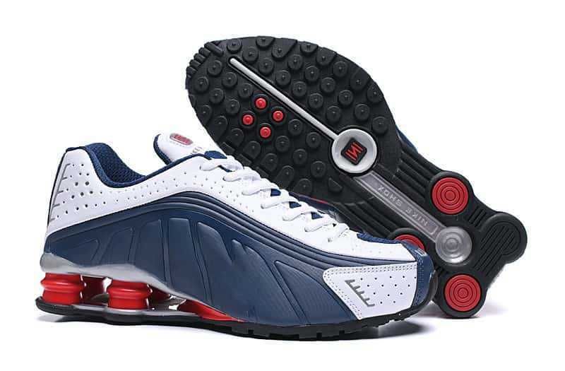 Scarpe da corsa sportive Shoxr4 Neymar da donna con ammortizzazione e colonna d'aria colorata, da uomo_voghion.com