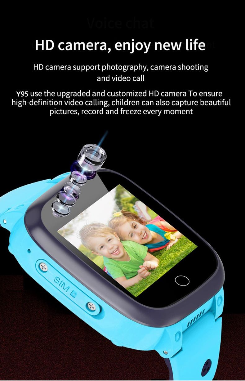 4G Waterproof Kids Smartwatch GPS Tracking, Video Calling & Touch Screen - Compatible With Android/iOS_voghion.com