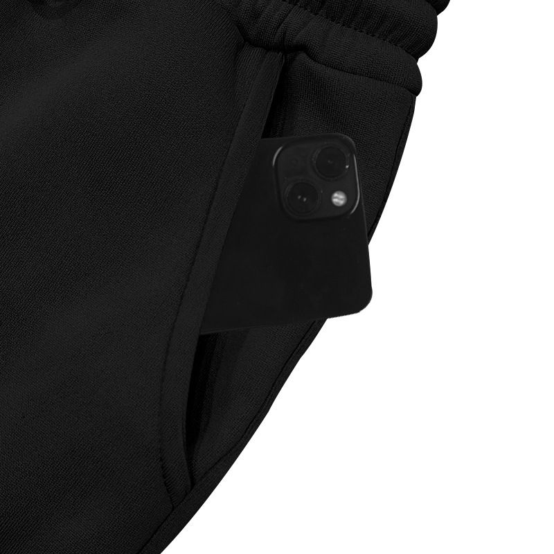 Autumn Winter Fleece Drawstring Men's Loose Casual Sports Multi-Pocket Cargo Pants_voghion.com