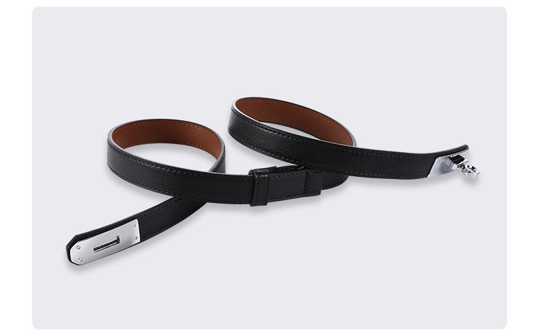 Neuer Gürtel, vielseitiger doppelseitiger Ledergürtel für Damen, verstellbare Schnalle, originales, zum Rock passendes Leder-Taillensiegel, Jeansgürtel_voghion.com