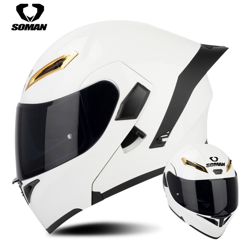 Nuovo casco da motociclista SOMAN, casco integrale da ciclista, casco con doppia lente, casco peeling SM955S aggiornato con pellicola a colori_voghion.com