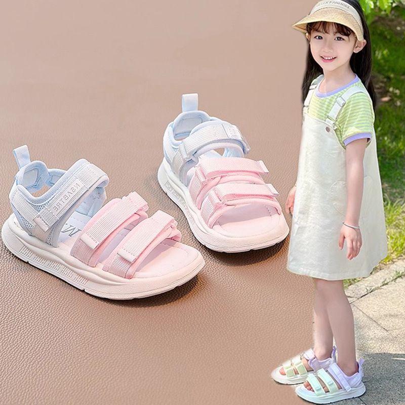 2024 New for and Girls Mid size Big Children's Soft Sole Sandals with Western Style Summer Princess Beach Shoes_voghion.com
