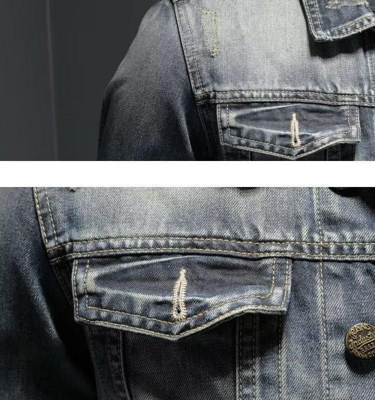 Jaqueta masculina retrô com zíper e gola alta, roupa de trabalho para ciclismo e motocicleta_voghion.com