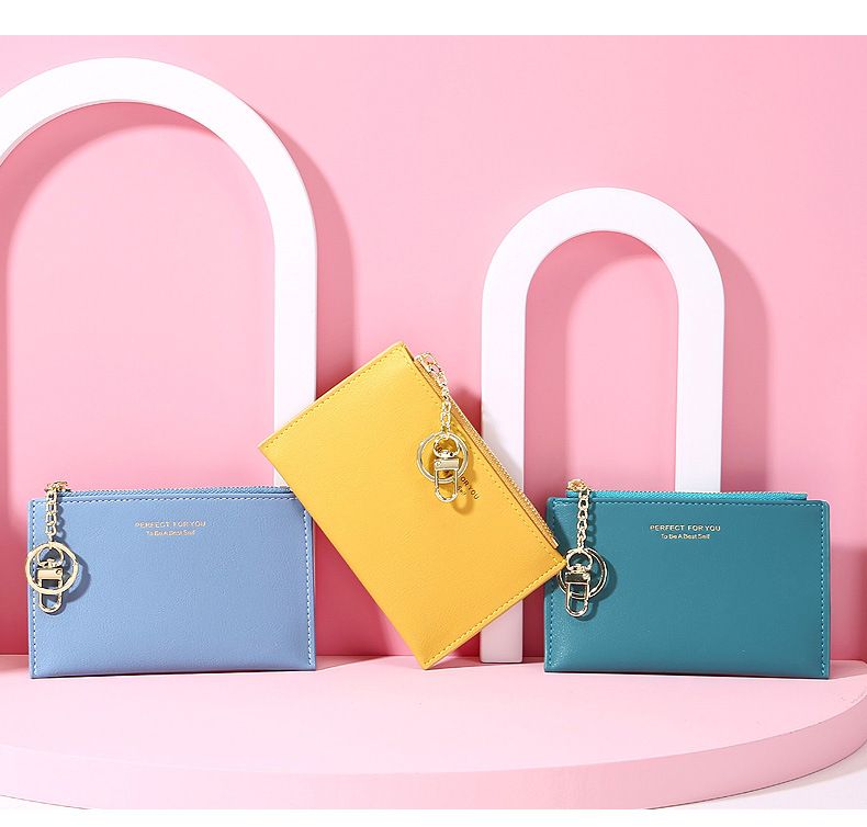 Card Holder Purse Wallets Small Wallet Multi-function Card Bag Zipper Card Sleeve Student Wallet Mini Coin Wallet_voghion.com