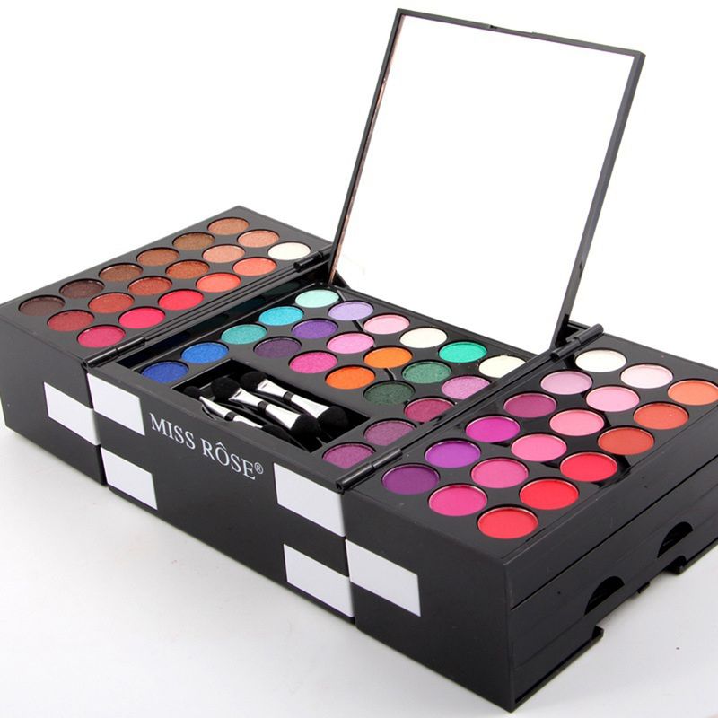 Hislaves 142 Color Eye Shadow 3 Blush Eyebrow Eyeshadow Palette Makeup Kit Cosmetics Set-_voghion.com