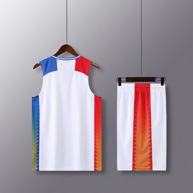 Ensemble de combinaison de basket-ball, maillot imprimé tendance pour hommes, gilet de camp d'entraînement, uniforme d'équipe de compétition étudiante, achat groupé_voghion.com