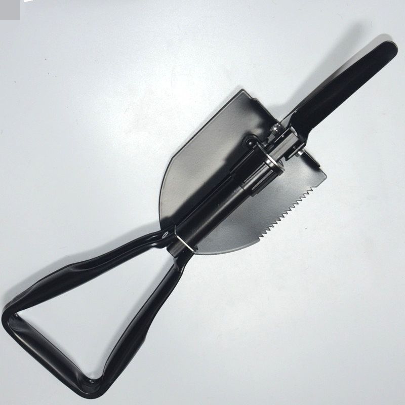 Multi-Function Folding Military Shovel With Oxford Carry Bag – Compact, Durable & Portable For Camping, Hiking & Survival_voghion.com