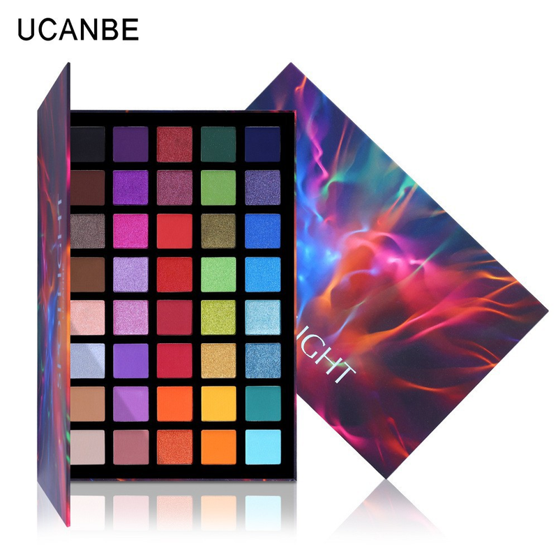 ucanbe 40 Farben Spotlight Shimmer Matte Bunte Palette Lidschatten Make-Up_voghion.com