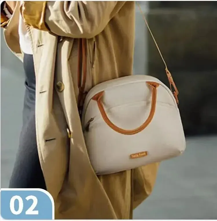 Bolsa térmica impermeable para almuerzo, para oficina, para picnic al aire libre, con aislamiento, duradera, resistente al aceite, 250318 l_voghion.com