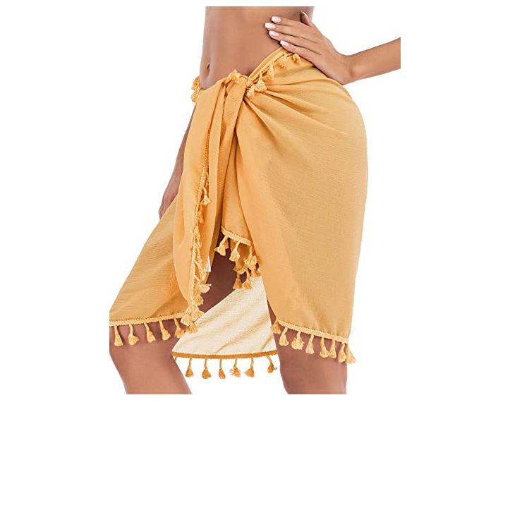 Women's Clothing Tassel Skirt Beach Apron Multiple Wearing Bikini Tassel Blouse_voghion.com