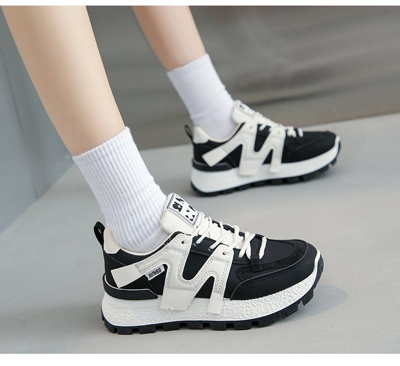 Spring style Forrest Gump for women 2024 new thick soled breathable small white versatile casual sports shoes_voghion.com