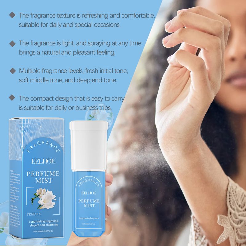 Perfumy w sprayu do ciała Freesia Naturalne, świeże i trwałe, codzienne, do ciała, za uchem, eleganckie perfumy_voghion.com