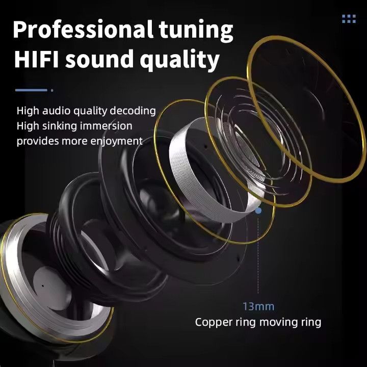 V8 TWS Kabellose Ohrhörer Kopfhörer Bluetooth 5.4 Kopfhörer für Android & iPhone_voghion.com