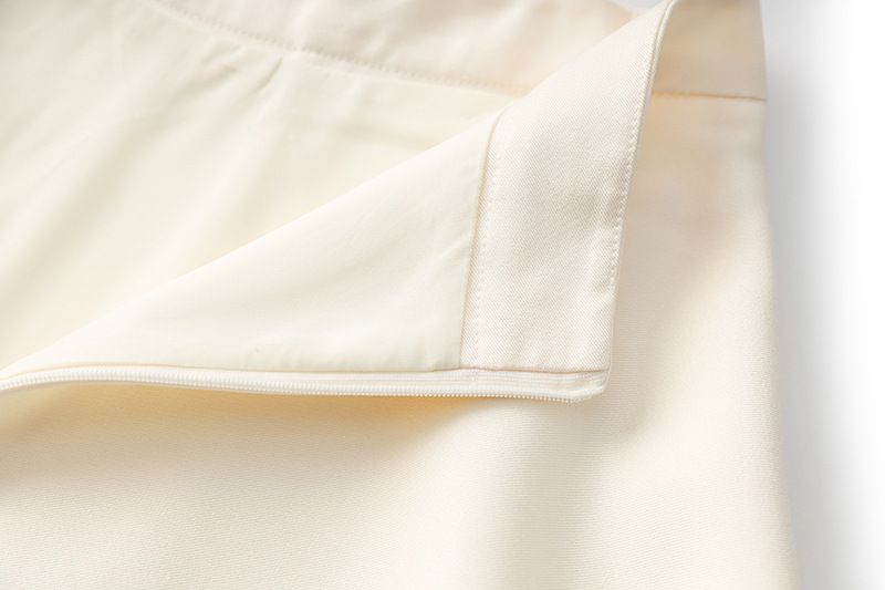 Női ruházat Elegáns kora őszi derék és csípőbe burkolt középhosszú temperamentum vonalas szoknya zseb fém szoknya_voghion.com