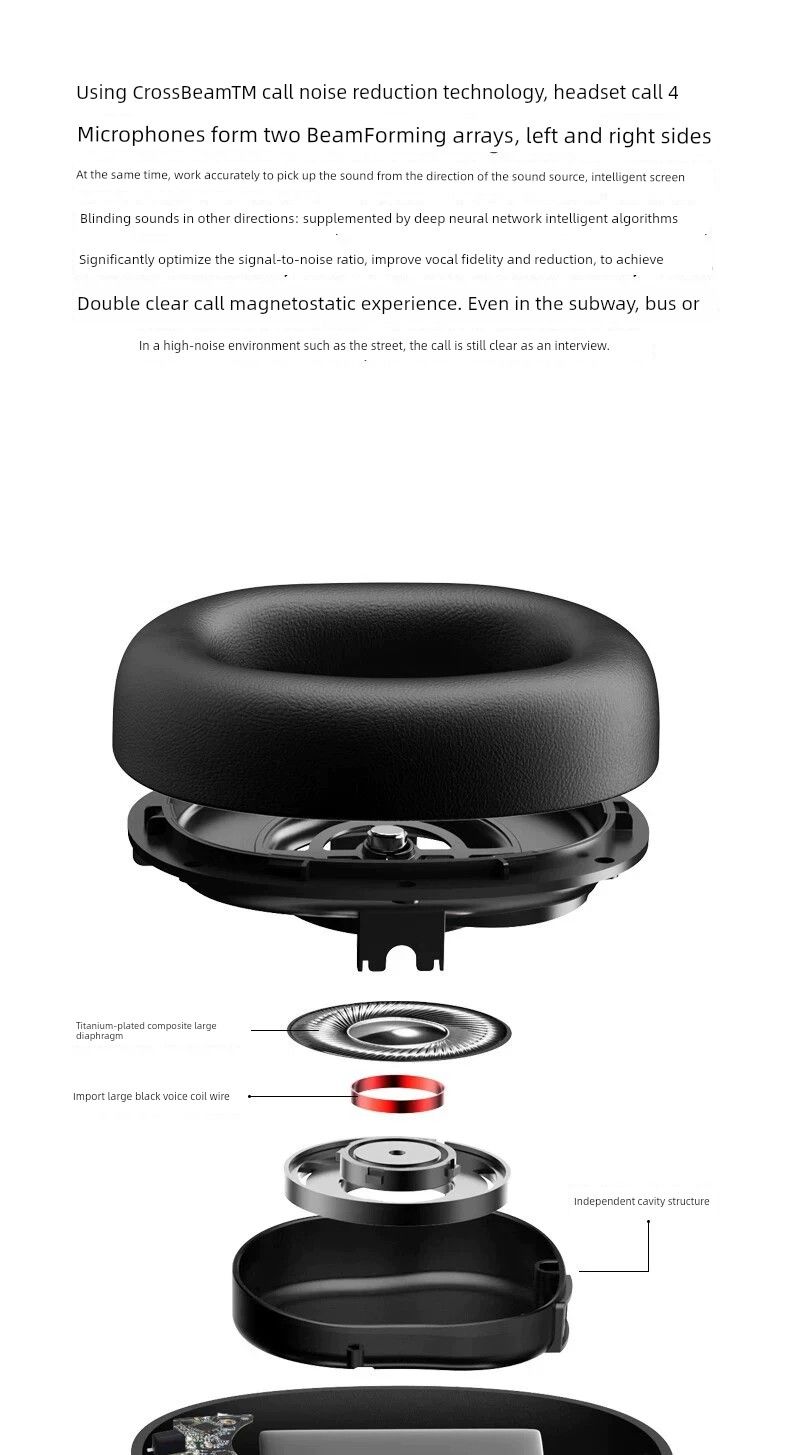 Casque audio Bluetooth Walker W860nb_voghion.com