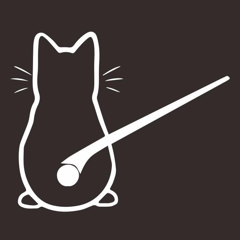 Cartoon cute wiper back cat rear windshield sticker wiper sticker reflective sticker car sticker car sticker_voghion.com