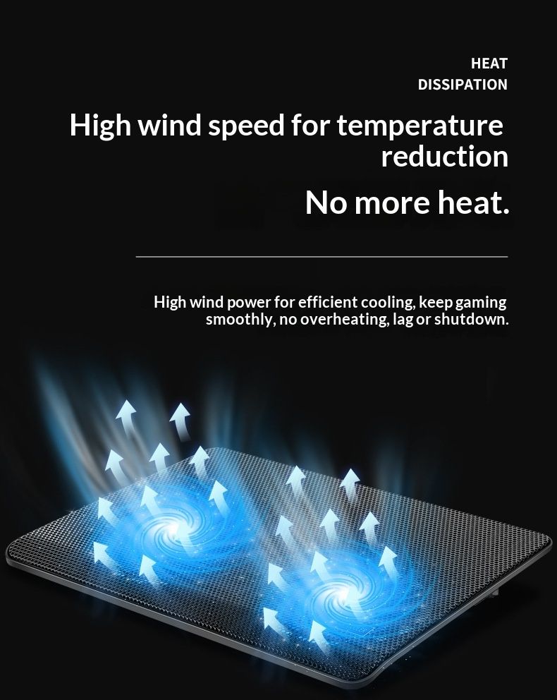 NeoGear NeoGear Cooler 14 pollici 15 pollici Potente base di raffreddamento silenziosa per laptop Disponibile_voghion.com