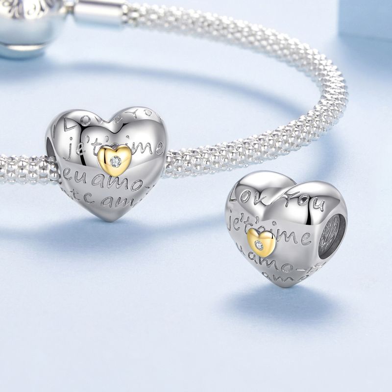 “I Love You” Charm Sterling Silver Charm_voghion.com