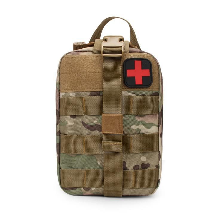 Medizinisches Zubehör Taktische Taille Camouflage Multifunktions-Überlebenstasche für Outdoor-Wanderungen_voghion.com