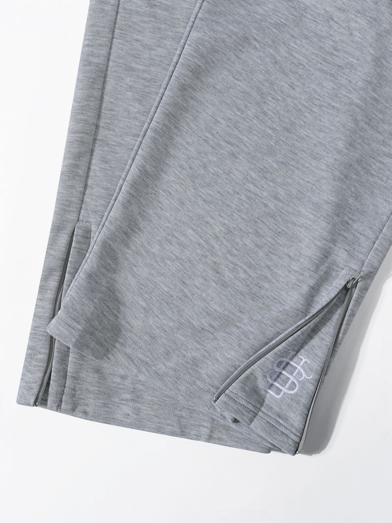 Men's Vintage Embroidered Sweatpants – Retro Streetwear Joggers With Loose Fit (Black/Flower Gray/Dark Gray, S-XXL)_voghion.com