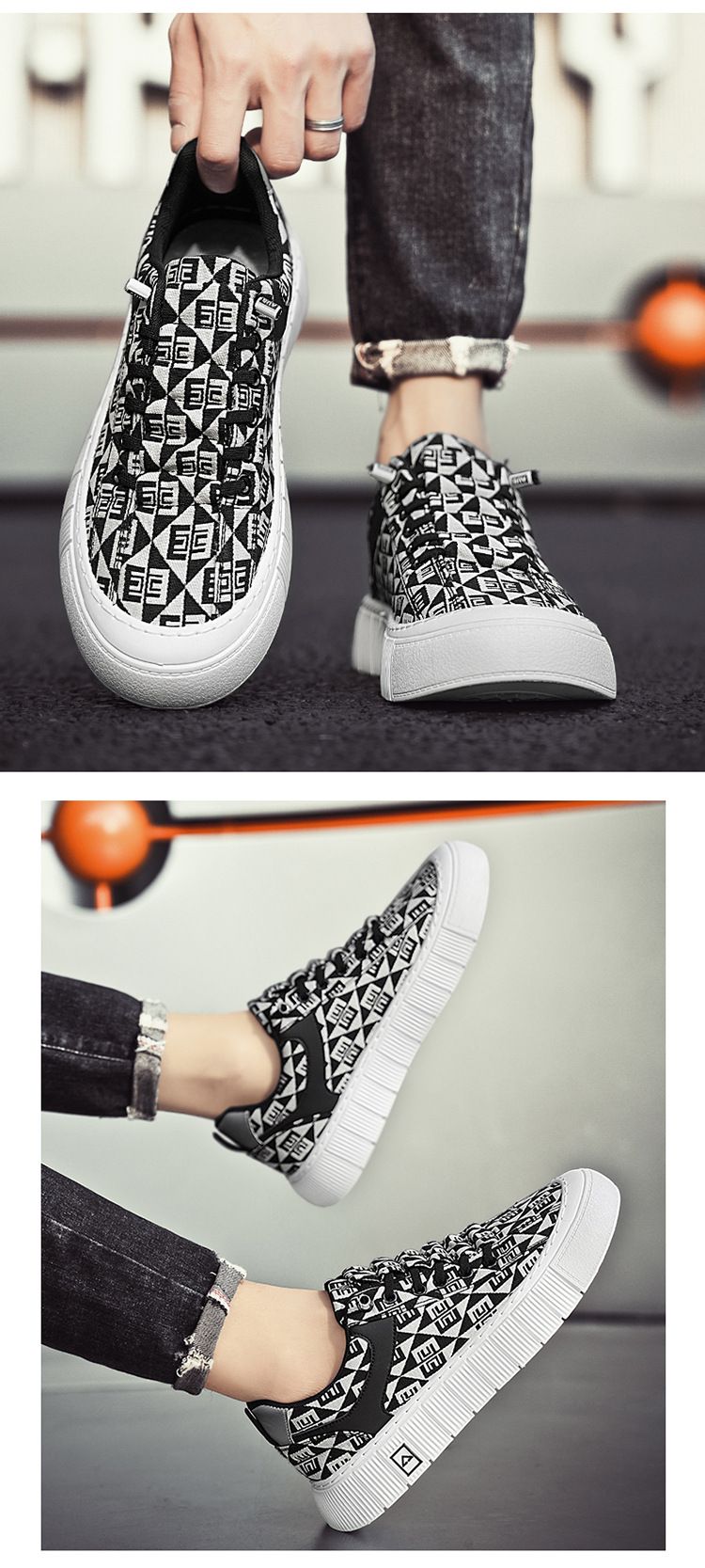 Zapatillas de lona para hombre 2024 nuevas de otoño transpirables, versátiles, informales, planas, antideslizantes y con aumento de altura, deportivas para jóvenes a la moda_voghion.com
