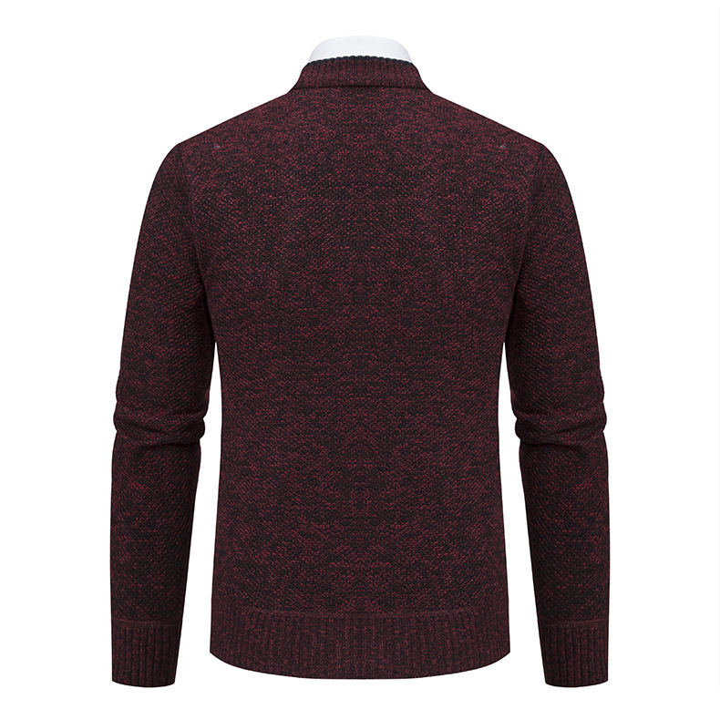 2024 Heren vest met V-hals van pluche en dik, oversized warme top voor heren, sweaterjack_voghion.com
