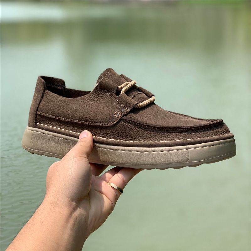 Loafers Genuine 2025 Neue Oberschicht Rindsleder Atmungsaktive weiche Sohle Slip-On Casual Lederschuhe Herren_voghion.com