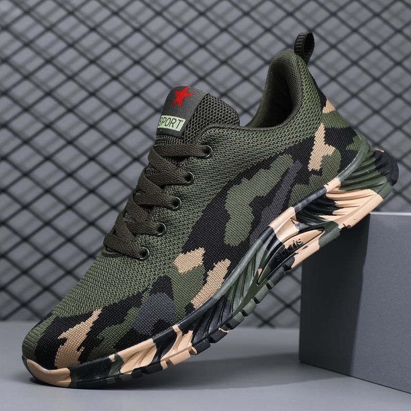 Kamuflaż i outdoorowe buty turystyczne dla kobiet, szkolenie studentów, szkolenie wojskowe, antypoślizgowe buty, plac budowy_voghion.com