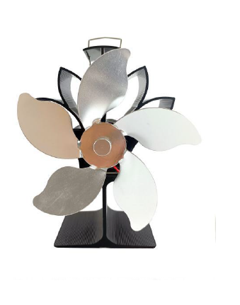 Ventilateur de cheminée, lotus grand chauffage en forme de I à 5 feuilles, sans pollution et sans bruit-LT413_voghion.com