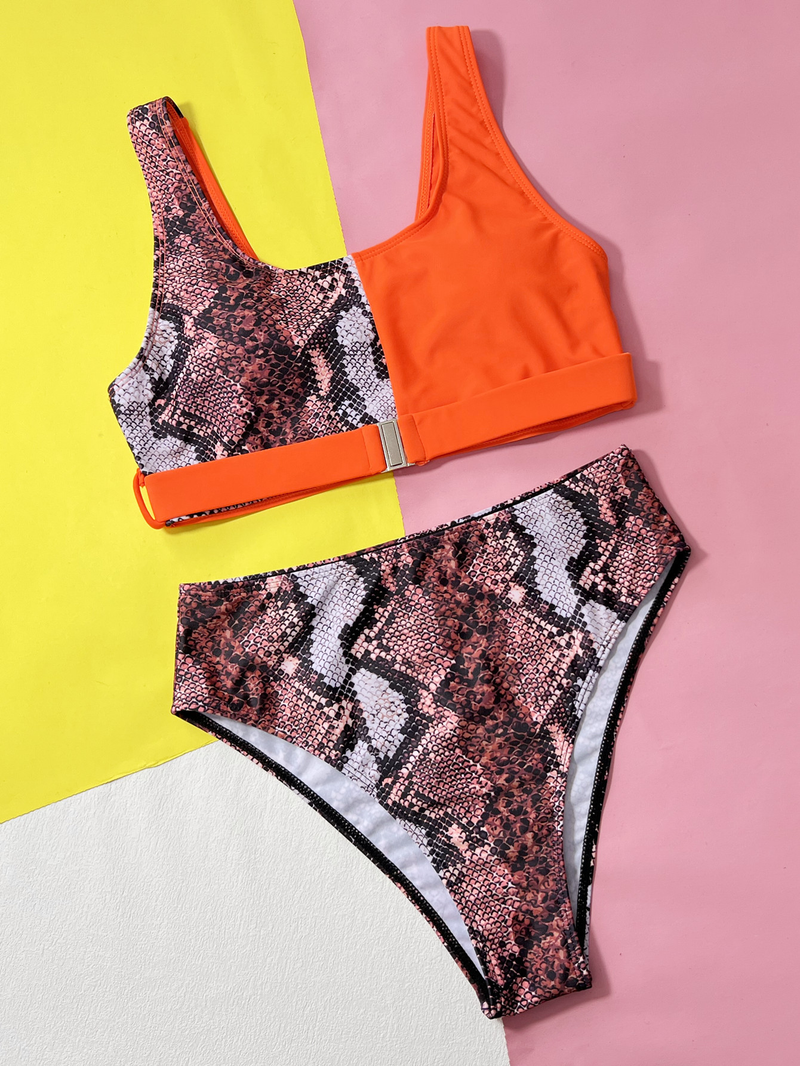 Damenmode-Bikini-Badeanzug, trägerloser Badeanzug_voghion.com